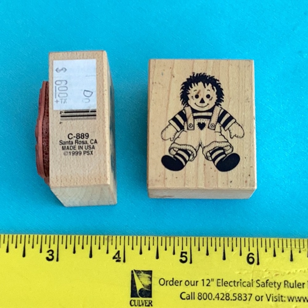Scrapbooking Raggedy Ann & Andy Rubber Stamps  1999 PSX